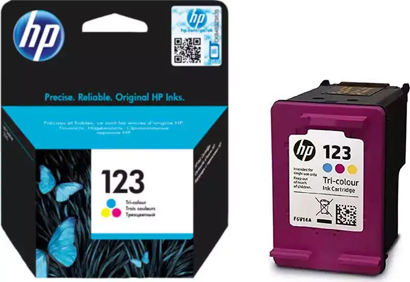 خرطوشة حبر من اتش بي HP 123  متعدد الالوان 1