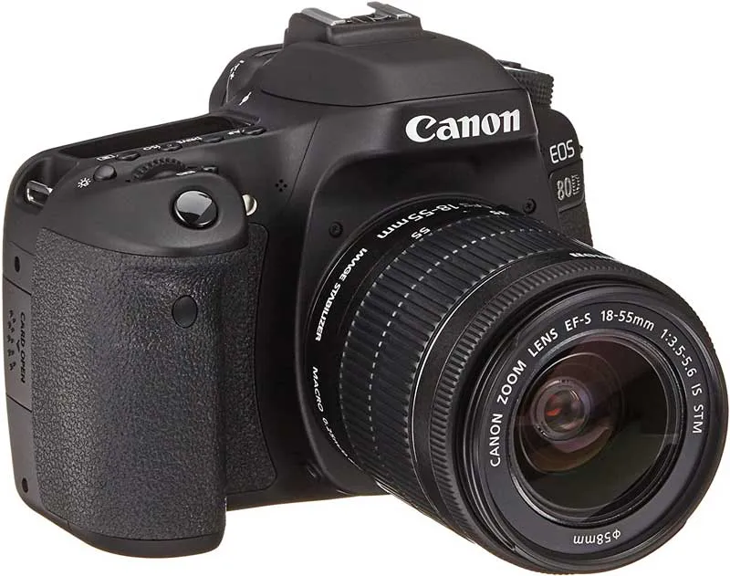 كاميرا كانون EOS 80D، دقة 24.2 ميجابكسل، عدسة 18-55 ملم، اسود 2