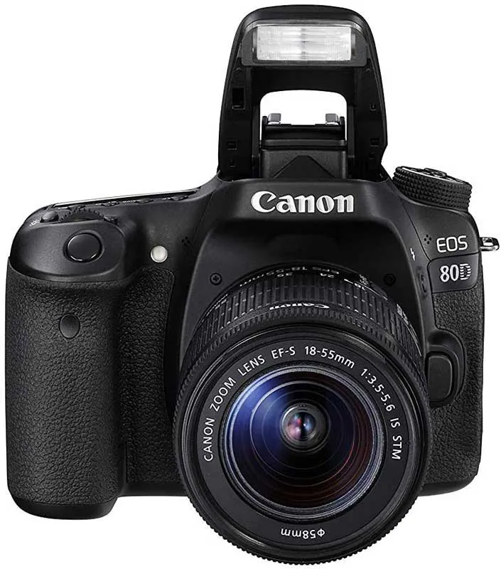 كاميرا كانون EOS 80D، دقة 24.2 ميجابكسل، عدسة 18-55 ملم، اسود 3