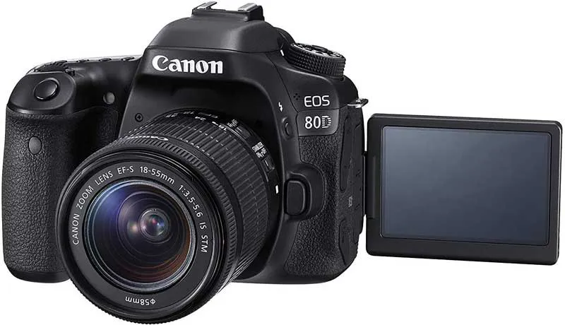 كاميرا كانون EOS 80D، دقة 24.2 ميجابكسل، عدسة 18-55 ملم، اسود 6