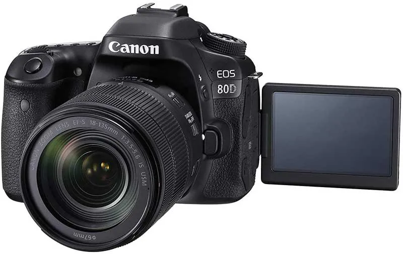 كاميرا كانون EOS 80D، دقة 24.2 ميجابكسل، عدسة 18-55 ملم، اسود 10