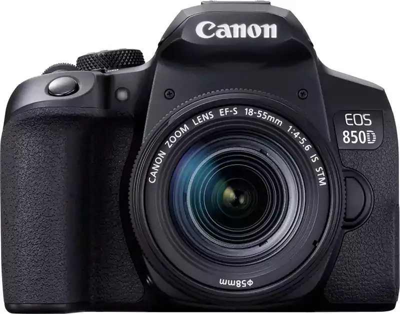 كاميرا كانون الرقمية EOS 850D + عدسة تثبيت الصور EF-S 18-55 ملم بفتحة f-3.5-5.6 2