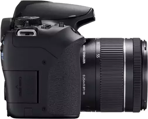 كاميرا كانون الرقمية EOS 850D + عدسة تثبيت الصور EF-S 18-55 ملم بفتحة f-3.5-5.6 5