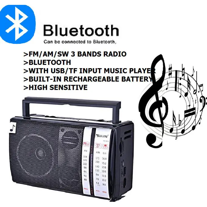 جولون RX-M70 بلوتوث كلاسيك راديو- FM راديو- USB MP3- بطاقة SD 6