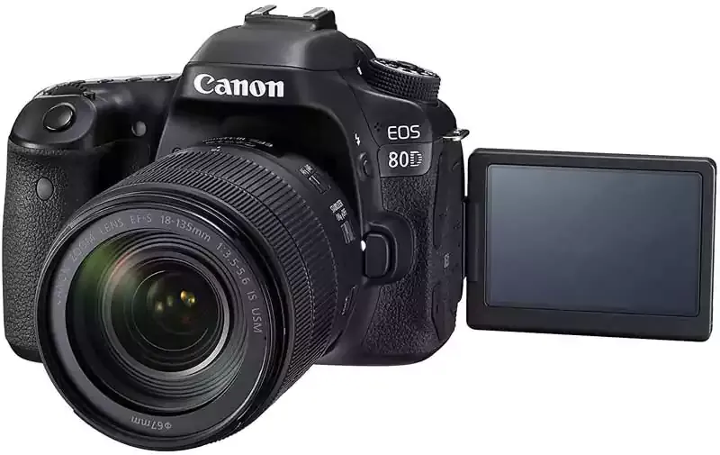 كاميرا كانون EOS 80D، دقة 24.2 ميجابكسل، عدسة 18-135 ملم، اسود 11