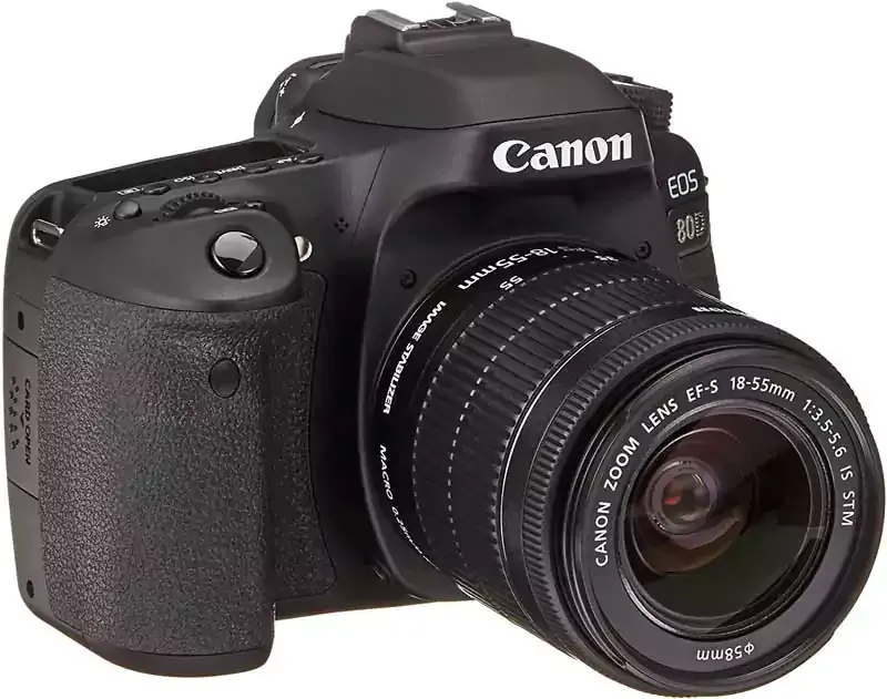 كاميرا كانون EOS 80D، دقة 24.2 ميجابكسل، عدسة 18-135 ملم، اسود 3