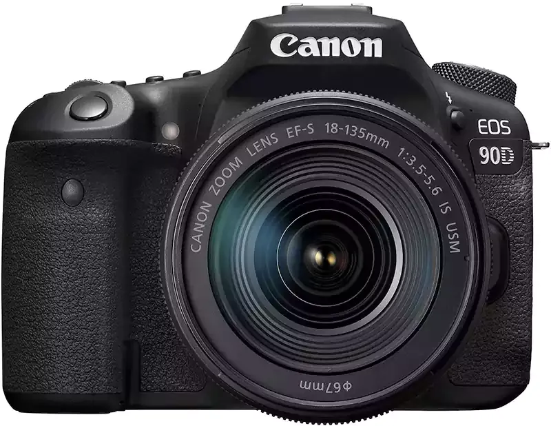 كاميرا كانون ايوس EOS 90D بدقة 32 ميجابكسل EF.S 18.135 اسود