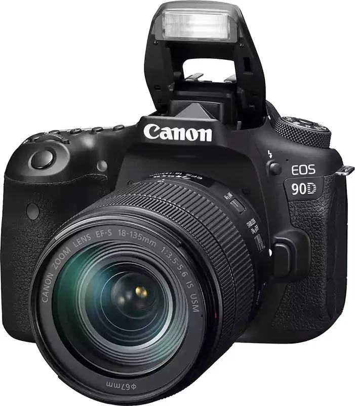 كاميرا كانون ايوس EOS 90D بدقة 32 ميجابكسل EF.S 18.135 اسود 2