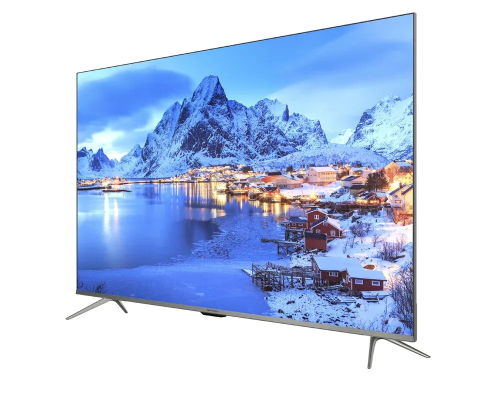 شاشة تليفزيون شارب 4K سمارت بدون فريم 55 بوصة أندرويد مزودة بريسيفر داخلي ، 3 مداخل HDMI و مدخلين فلاشة 4T-C55DL6EX 2