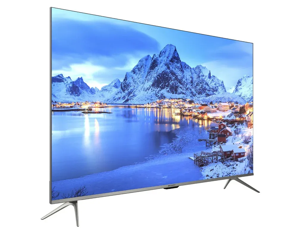 شاشة تليفزيون شارب 4K سمارت بدون فريم 55 بوصة أندرويد مزودة بريسيفر داخلي ، 3 مداخل HDMI و مدخلين فلاشة 4T-C55DL6EX 3