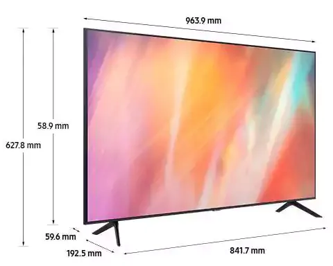 شاشة ليد سامسونج 43 بوصة، سمارت،، UHD 4K، رسيفر مدمج، UA43AU7000UXEG 6