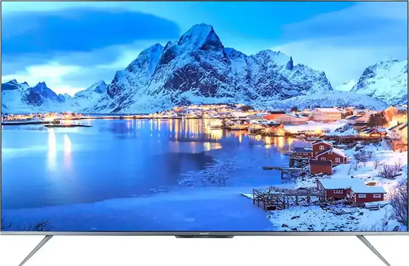 شاشة ليد شارب 65 بوصة بدون فريم، سمارت أندرويد، 4K، رسيفر مدمج، 4T-C65DL6EX