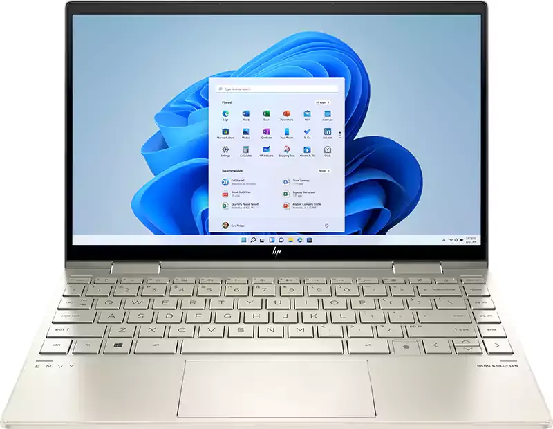 لاب توب اتش بي Envy X360 13-BD0063DX، بمعالج من الجيل الحادي عشر، Intel Core I5، رام 8 جيجابايت، 256 جيجابايت SSD هارد، Intel® Iris® X، شاشة 13.3 بوصة FHD، ويندوز، ذهبي