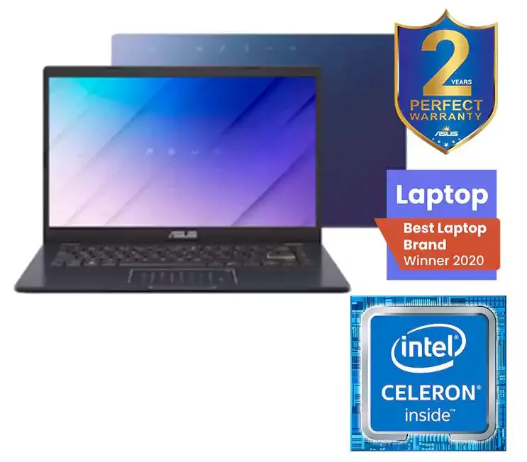 لاب توب اسوس E410MA-BV185T ،Intel Celeron N4020 ،4 جيجا رام ،128 جيجابايت SSD ،Intel UHD Graphics 600 ،14 بوصة HD ، ويندوز 10،ازرق