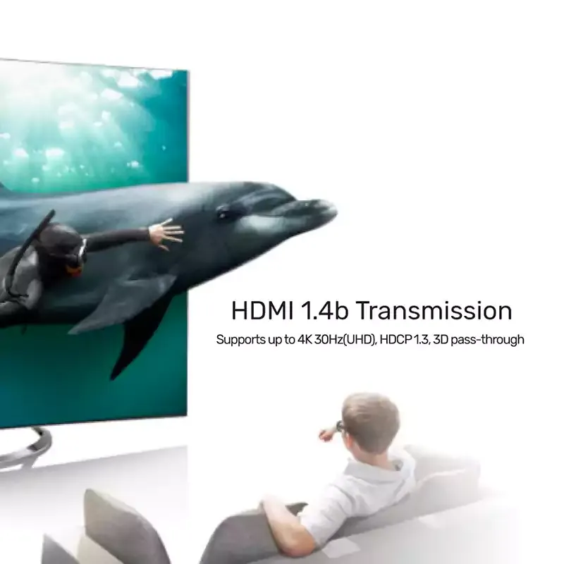 4 في 1 مقسم HDMI بدقة 4K 4