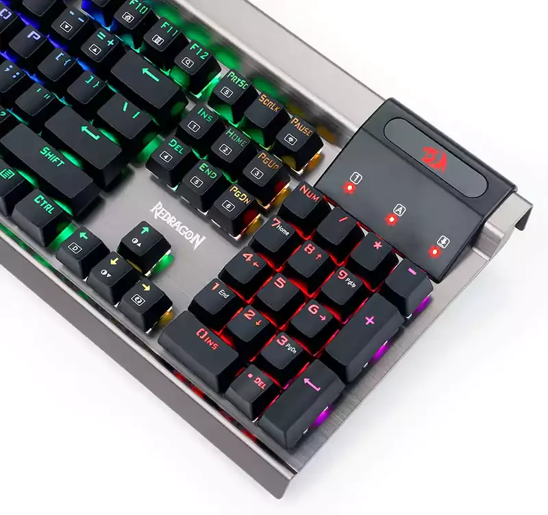 k563RGB  لوحة مفاتيح الألعاب ريددراجون مقاوم للماء بإضاءة خلفية 5