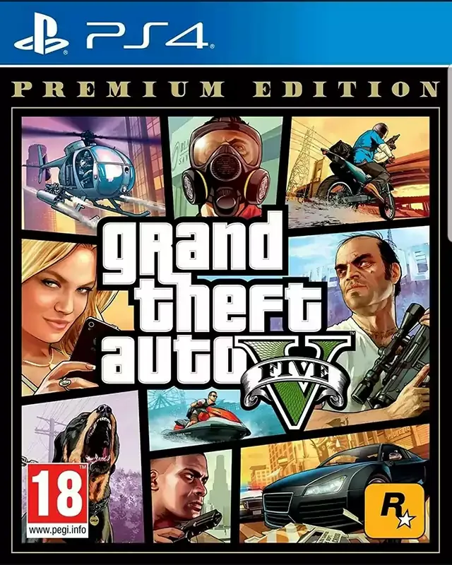 لعبة GRAND THEFT AUTO V DVD بلاي ستيشن 4