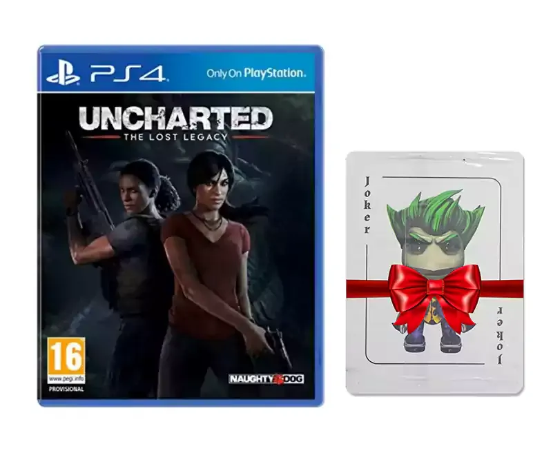 لعبة UNCHARTED THE LOST LEGACY DVD بلاي ستيشن 4 + كوتشينة هدية