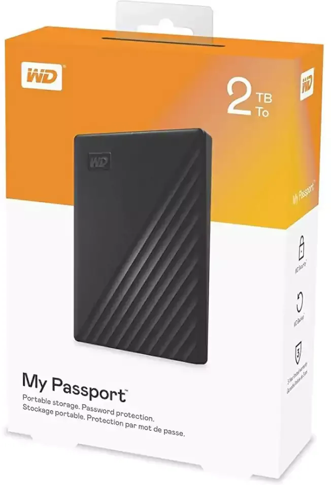 ويسترن ديجيتال هارد ديسك HDD، خارجي، 1 تيرابايت، WDBYVG0010BBK، اسود 9