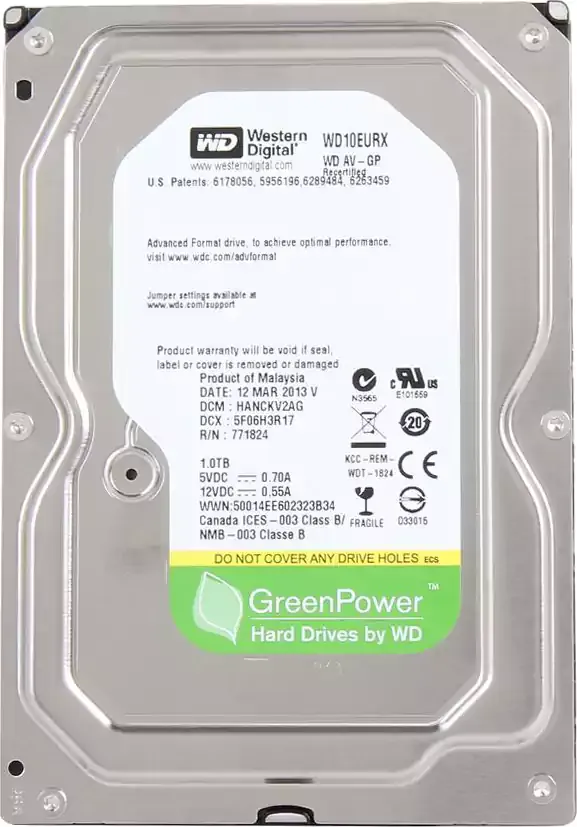 ويسترن ديجيتال هارد ديسك HDD، داخلي، 1 تيرابايت، WD10EURX، اخضر 2