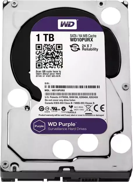 ويسترن ديجيتال هارد ديسك HDD، داخلي، 1 تيرابايت، بنفسجي، WD10PURX 2