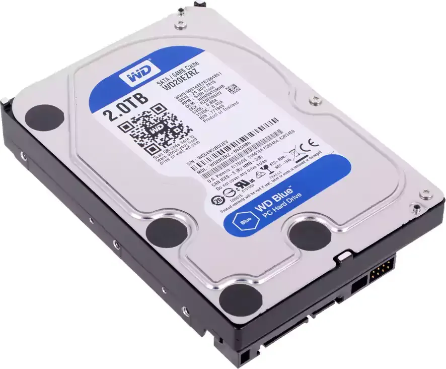 ويسترن ديجيتال هارد ديسك HDD، داخلي، 2 تيرا بايت، WD20EZRZ، ازرق 2