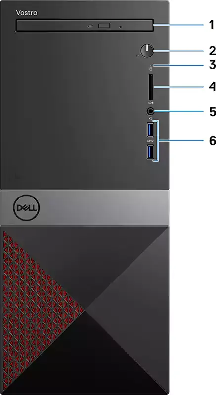 كمبيوتر مكتبي ديل فوسترو 3671، بمعالج من الجيل التاسع، Intel Core I3، رامات 4 جيجابايت، 1 تيرابايت HDD هارد، Intel® UHD Graphics 630، دوس، اسود 10