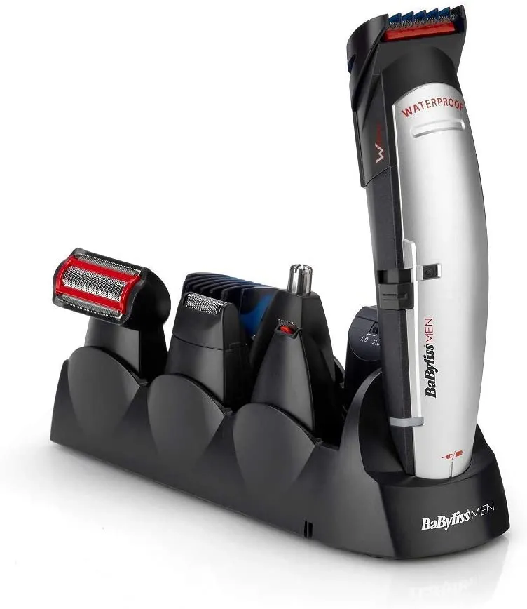 ماكينه حلاقة BABYLISS  بيبي ليس  10 في 1 للرجال، جاف و مبلل، فضي  - E837E 2