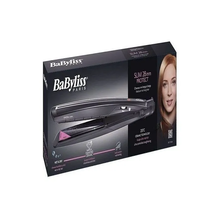 مكواة بيبي ليس للشعر الجاف و المبلل 28 مللي ، أسود BABYLISS ST326E 4