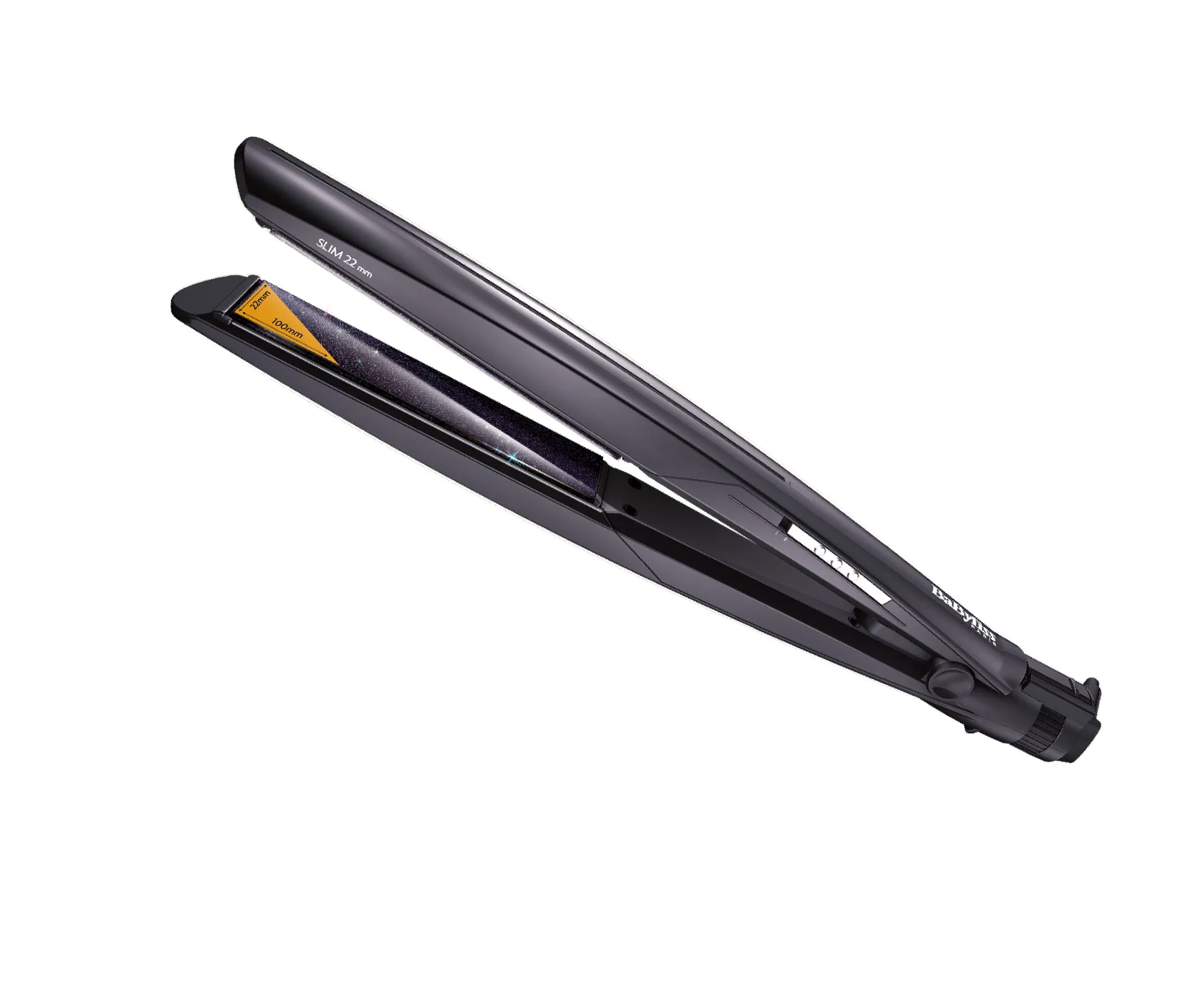 مكواة فرد الشعر بيبي ليس سليم، أسود   BABYLISS ST325